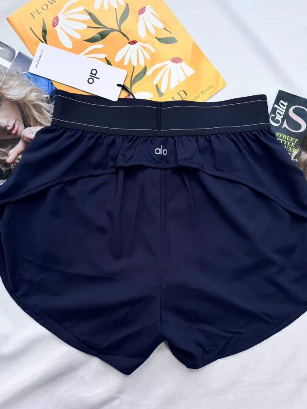 NWT🎯Alo Yoga Match Point Shorts Navy Blue | Size S-M 👒 - Picture 6 of 9